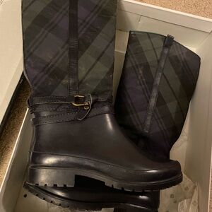Sperry Black and Gray Plaid Women's Boots